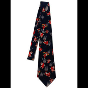 Creative Apparel Group LTD. Men's Blue Santa Claus Themed Necktie